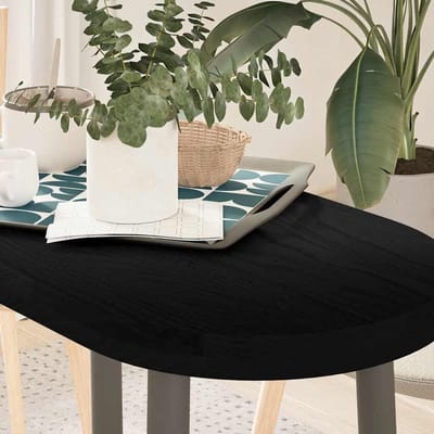 Eiken tafelblad - Houten blad - Tafel maken - Massief hout - 80x40 cm - Donkerbruin