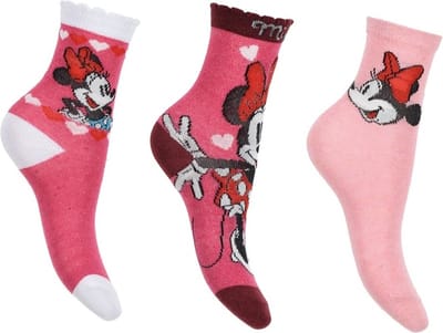 Minnie Mouse - sokken Minnie Mouse - 3 paar - maat 23/26