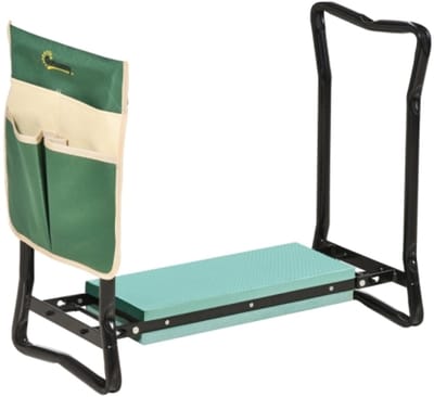 Knielkruk opvouwbare tuinstoel 2-in-1, kniesteun met gereedschapsvak EVA-schuim 58 x 28 x 49 cm Tuingereedschap Praktisch opvouwbaar ontwerp, gemakkelijk te vervoeren en op te bergen
