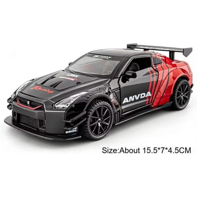 1:32 Schaal Gtr Auto Model Speelgoed Terugtrek Wielen Stuur Sportauto Modellen Speelgoed Simulatie Voertuigen Doordacht Cadeau Voor Verjaardagen