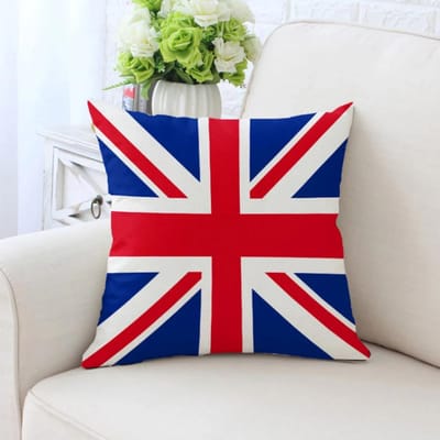 UK Vlag Union Jack Kussensloop, Brits Nationaal Ontwerp voor Huisdecoratie & Meerdere Maatopties 55x55cm
