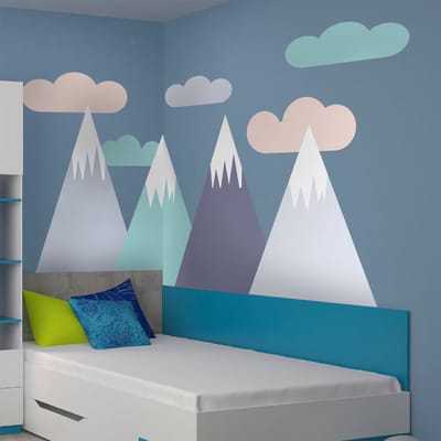 Rikka Scandinavische Bergen Kinderstickers 110 x 165 cm