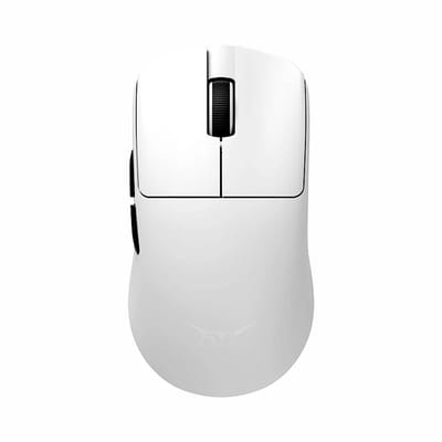 ATK F1 Pro Max - Draadloze Gaming Muis - 42g - PAW3950 Sensor - Ultralicht - 8 kHz - MCU Nordic nRF52840 - Grote 500 mAh Batterij - Omron Optische Switches - Ice-Feel Coating - Wit