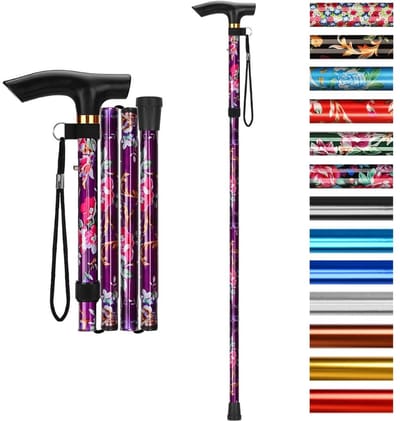 DailySupplies® Wandelstok Opvouwbaar - Wandelstokken Dames en Heren - Roze