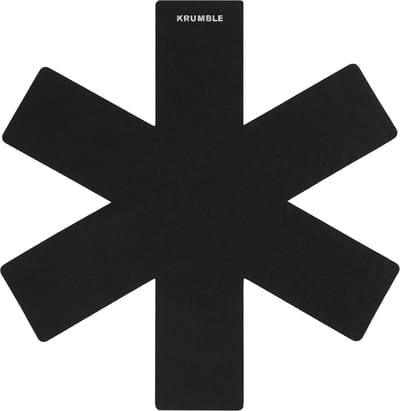 Krumble Panbeschermer 20 - 30 - 38cm - Set van 3 - Voor tussen de pannen - Beschermset - Zwart