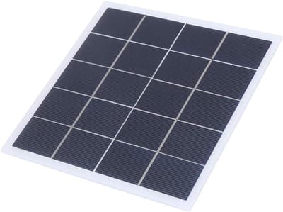 Zonnepaneel - Zonnebord DIY - Energie Opwekken - Lichtgewicht Ontwerp - 4W 5V - Zwart