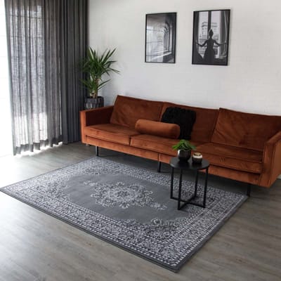 Perzisch tapijt - Royalty Kashan grijs 120x170