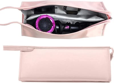 BukkitBow - Reistas Geschikt voor Dyson Airwrap Styler & Dyson Supersonic Föhn - Waterbestendige Opbergtas - Travel Case - Roze
