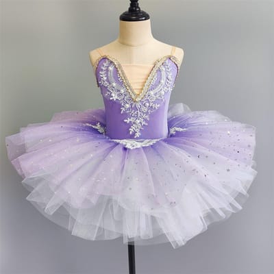 Ballerine Filles Vêtements Enfants Robes Vestido Enfants Robe Ballet Tutu Costumes Danse Fille Maillots Ballet Cadeau Anniversaire Été 120