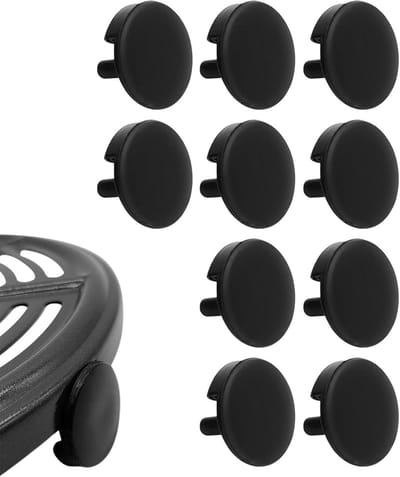 Airfryer Kussens - Rubberen Bumpers - Bescherming Kookgerei - Hittebestendig Materiaal - 10 Stuks - Zwart