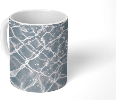 Mok - Koffiemok - Water - Reflectie - Zonlicht - Mokken - 350 ML - Beker - Koffiemokken - Theemok