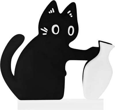 Schattige magnetische kattenvaas voor bloemen - Decoratieve miniatuur vaas voor huisdieren, kattenliefhebbers en interieuraccessoires