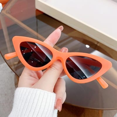 Kind Retro Kattenoog Zonnebril voor Zomer Strand Plezier Stijlvolle UV Bescherming Bril voor Jongens en Meisjes
