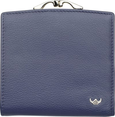 Golden Head Leren portemonnee Madrid RFID Protect Bügelbörse 2049 Blau donkerblauw
