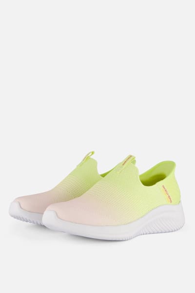 Skechers Ultra Flex 3.0 - Sneakers - Beauty Blend Dames Instappers - Geel - Roze