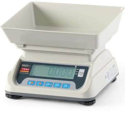 TEM ECO+ Serie - Analoge Keukenweegschaal - 6 kg - LCD - RS232