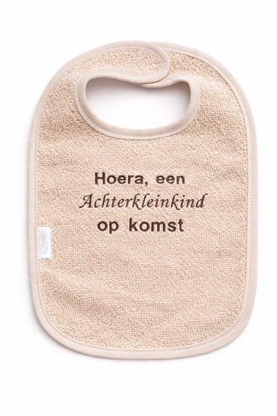 Slab zwangerschapsaankondiging – voor overgroot opa en oma – Hoera, een Achterkleinkind op komst – Baby slab aankondiging zwangerschap – Cadeau voor overgroot opa en oma – slab - 100% katoen - baby aankondiging - originele zwangerschaps reveal