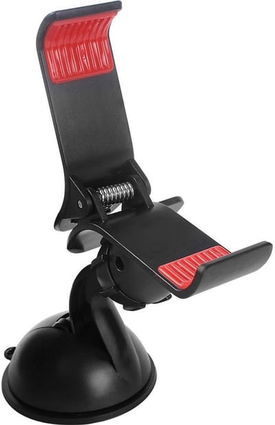 LuxeBass Telefoonhouder Auto | Voorruit en Dashboard | Zuignap & Klemsysteem | 360 graden roteren - LB646 / 647