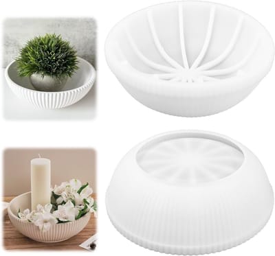 Grote ronde silicone tray voor epoxyhars, ideaal voor het maken van schalen en mallen voor DIY-projecten