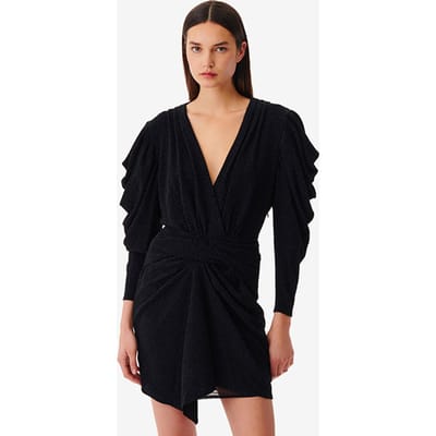 IRO Paris Luca Black/black Lurex Größe: S | Minikleider Outlet | Damen | Schwarz