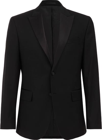 WE Fashion Heren slim fit tuxedo blazer