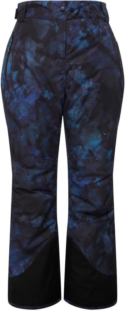 Ulla Popken - Dames - Functionele broek skibroek waterdicht klittenband - Petrol - Maat 42