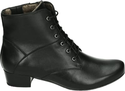 Verhulst - 3433 K - Hoge sneakersVeterlaarzenDames veterschoenenDames sneakersHalf-hoge schoenen - Kleur: Zwart - Maat: 37.5