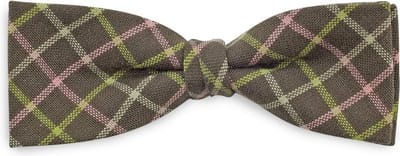 We Love Ties - Strikken - Kinderstrikje Lucky Leo junior - bruin / roze / groen