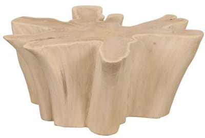 Teakhouten salontafel gebleekt – 98x98x45 cm