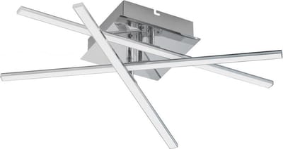 EGLO Lasana 1 - Wand/Plafondlamp - 1 Lichts - Chroom - Wit