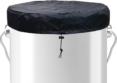 Vat Deksel - Emmer Afdekking - Buiten Opslag - Weerbestendige Bescherming - 150 x 10 cm - Grijs