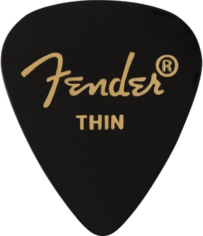 Fender Picks 351 Black thin - Plectrum set