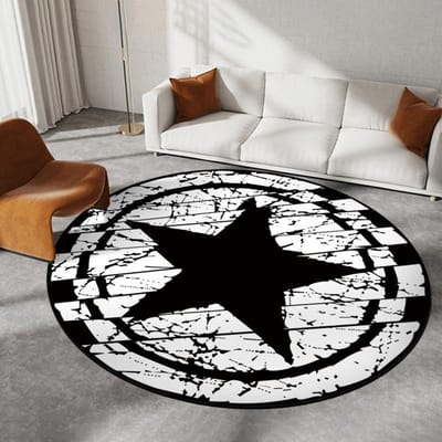 Disney Captain America Ronde Mat Woonkamer Bank Tapijt Theetafel Slaapkamer Bedzijde Entree Deur Kleed Mode Woondecoratie 80x80cm