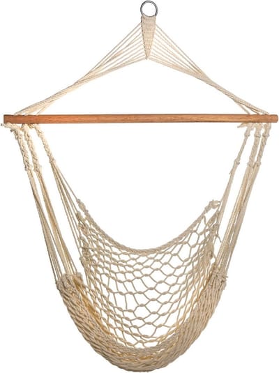 Hangstoel in netlook voor binnen en buiten - comfortabele bohemian style