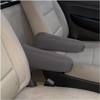 Armleuninghoezen voor de auto, 2 stuks, middenconsole-afdekking, microvezel-leer, armleuningafdekking, autostoelaccessoires voor de meeste bureaustoelen (abrikoos)