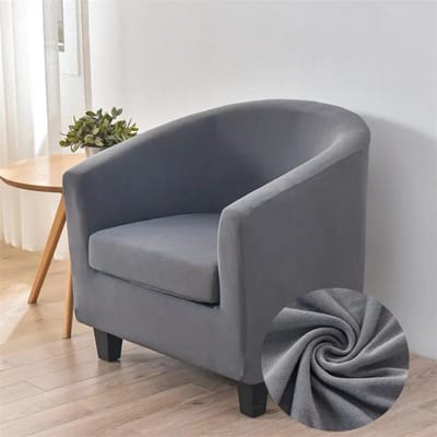 Housse de fauteuil tube en spandex élastique Housse de fauteuil extensible Housse de canapé club pour salon Housses de canapé avec housses de coussin d'assise