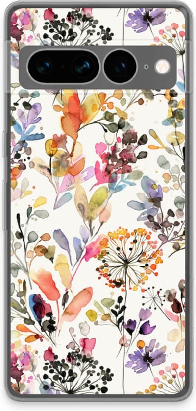 Case Company® - Hoesje geschikt voor Google Pixel 7 Pro hoesje - Wilde grassen - Soft Cover Telefoonhoesje - Bescherming aan alle Kanten en Schermrand