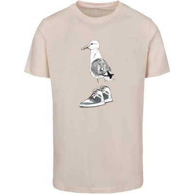Mister Tee - Seagull Sneakers Heren Tshirt - S - Roze
