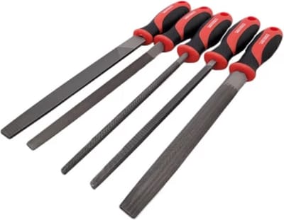 5 Delige Professionele Vijlenset 200 mm-Weber Tools-Werkplaatsvijlenset-IJzervijlen & Houtvijl