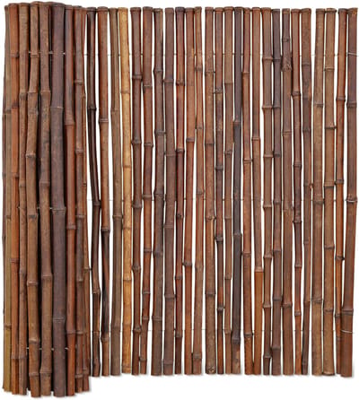 Bamboebaas® bamboemat Midi - B180 x H100 cm - Donkerbruin - Natuurlijke afscheiding - Schutting op rol - Duurzaam bamboe - Meer privacy - Tuin & balkon - Eenvoudige montage