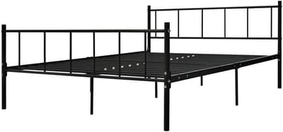 Bedframe Metaal - Sledebed Frame - Slaapkamer Inrichten - Solide Constructie - 180x200 cm - Zwart