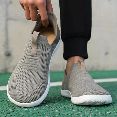 Lichtgewicht Heren Casual Schoenen Klassiek Ademend Instapper Heren Duurzame Sneakers Antislip Heren Flats Outdoor Wandelschoenen 40 gray