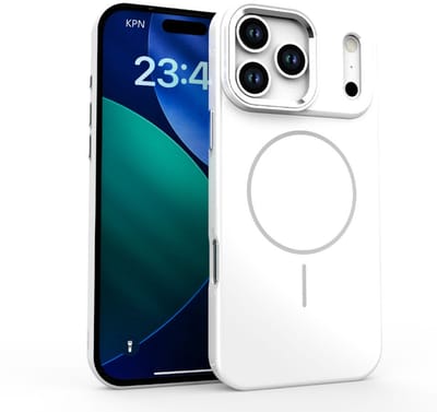 Stravo Hard Hoesje – Geschikt voor iPhone 17 Air – Compatibel met MagSafe – Spiegelafwerking iPhone Case – Stijlvolle Phone Hoes & Luxe Telefoonhoesje met Extra Bescherming (Wit)