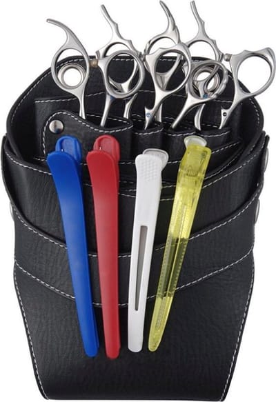 WiseGoods - Kappers Heuptas - Kapper Holster Scharen - Kappers Producten - Kapper Accessoires - Holster met Riem - Zwart