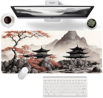 Grote muismat voor gaming en anime, 900 x 400, antislip rubberen basis, waterbestendig en vlekbestendig, geschikt voor pc, MacBook, Laptop.