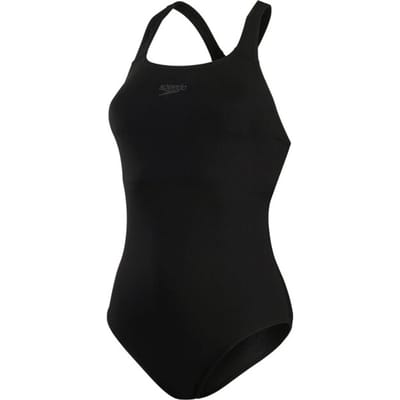 Speedo Endurance+ Kickback Dames Sportbadpak - Badpak Dames met Borstondersteuning - Chloorbestendig Zwempak Dames - Kleurvast Sportbadpak Dames - Zwart - 36