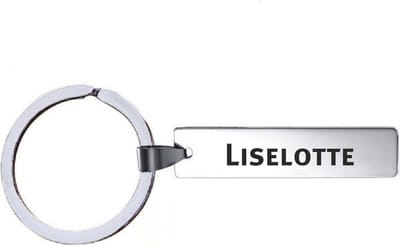 Sleutelhanger Met Naam - Liselotte - RVS