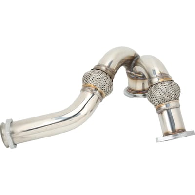 Turbo Y-Pijp Kit 679 011 Nauwkeurig Roestvrij Lekbestendig Vervanging Voor Ford 6.0L Diesel 2003‑2007 white