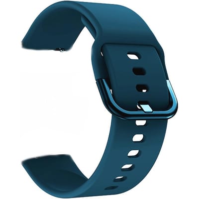 Vervangbare siliconen horlogeband 22 mm gesp horlogeband Horlogeband compatibel met Samsung Galaxy 20mm black
