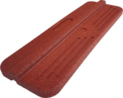 Laddermat - Antislipmat Ladder - Veilig Ladderwerk - Gemaakt van gerecycled plastic - 75x25x5 cm - Rood